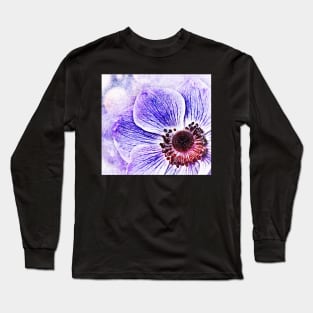 Purple Flower Long Sleeve T-Shirt